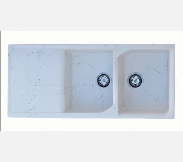 سینک فایبر گلاس سفید